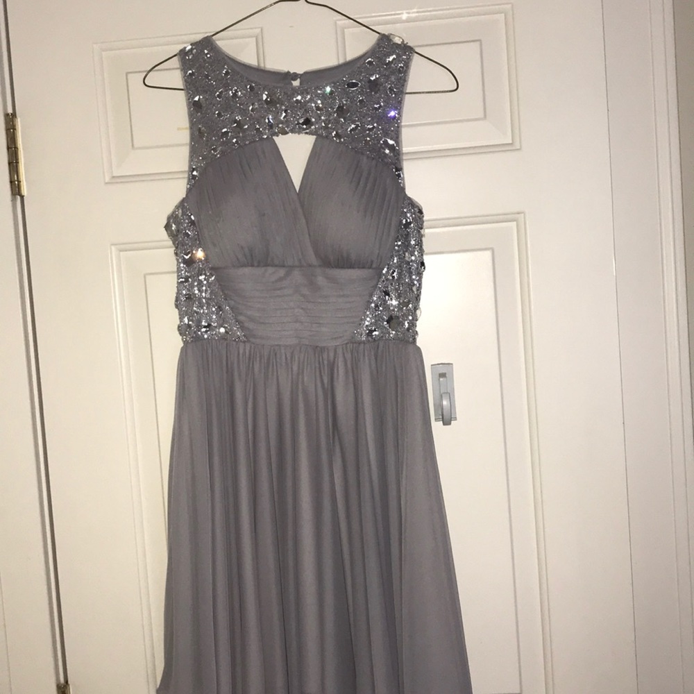 Grey homecoming dress